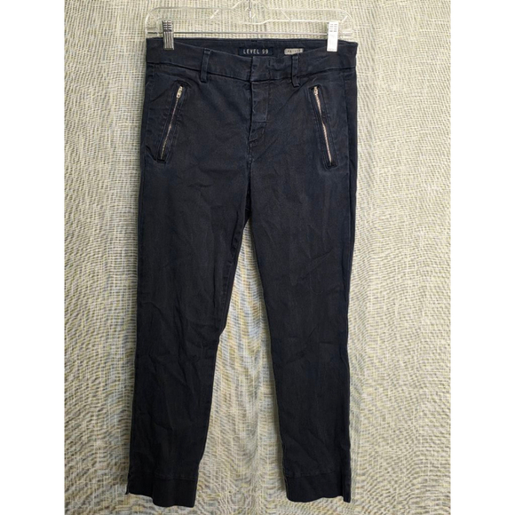 Women's Level 99 Pants Size 26P Navy - Picture 1 of 9